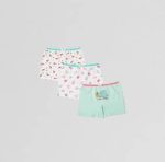 Boxershorts med sneglemotiv 3-pack- Hvid og Grøn