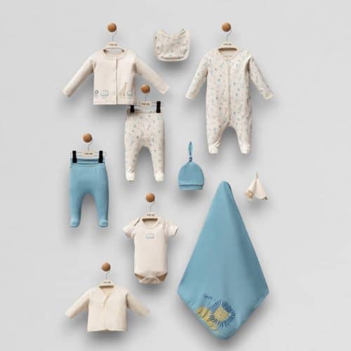 Nyfødt sæt til dreng - 10 dele